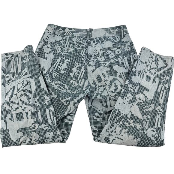 Feral Childe Made in USA Kepler Pant‎ Mars Rover Print Teal Hemp Blend Medium - Picture 7 of 7